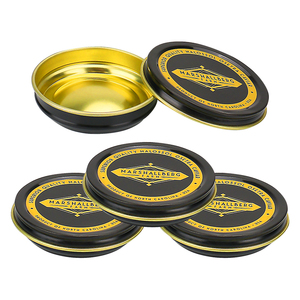 food grade manufacturer wholesale 15g Caviar Small Mini metal tin box With twist off Tin Lids for Caviar packaging