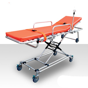 Adjustable Aluminium Medis Folding Rumah Sakit Ambulans dengan Kasur