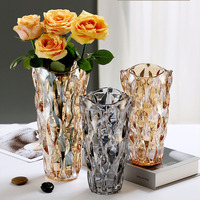 Accessoires de maison de style européen, vase en verre créatif INS, décoration de cuisine, décoration de maison, vase en verre de luxe