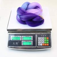 Échantillon Gratuit, Extensions Populaires 100g 24 Pouces, Tresses Synthétiques Prétirées Jumbo African Expression Ombré pour Cheveux à Tresser