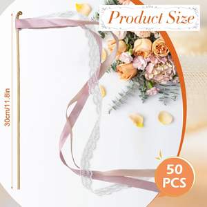 ริบบิ้นลูกไม้ประดับงานแต่งงาน ไม้กายสิทธิ์นางฟ้าพร้อมกระดิ่ง สำหรับกิจกรรม ปาร์ตี้สละโสด วันหยุด ริบบิ้นประดับ ไม้กายสิทธิ์ สายรุ้งประดับ - Product Image 3