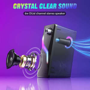 Altavoz de Escritorio Portátil 2.0 con Perilla de Volumen, Entrada USB, Sistema de Sonido Mini Estéreo con Bajos para Juegos - Product Image 6