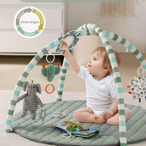 <span class=keywords><strong>Tapis</strong></span> <span class=keywords><strong>de</strong></span> gymnastique pour bébé avec 6 jouets détachables pour le développement <span class=keywords><strong>de</strong></span> la <span class=keywords><strong>motricité</strong></span>, lit en coton doux pour les activités <span class=keywords><strong>de</strong></span> bébé - Product Image 2