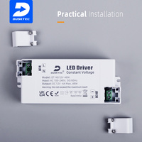 DUSKTEC Slim 4000mA 4A 48W LED Driver Alimentation à tension constante AC 100-240 Volt DC 12V Alimentation à découpage pour l'éclairage d'armoire