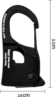 Tendeur de corde en aluminium robuste et durable avec verrouillage rapide 6X pour camping, tente, bâche et activités extérieures