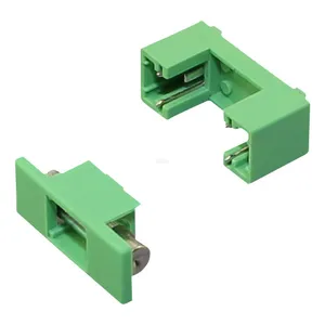 250V 10A 5x20 MM זכוכית נתיך בעל ירוק פלסטיק Pcb מסוף המגרש 15mm פנל הר Inline בעל פתיל עבור אודיו