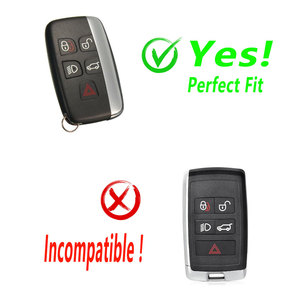 Kim loại chìa khóa xe Fob trường hợp bìa phù hợp cho Land Rover 2012 2017 phát hiện thể thao phạm vi Rover thể thao Evoque velar freelander Hậu vệ - Product Image 2