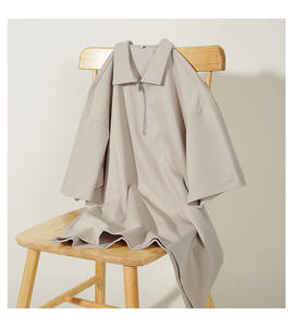 Verano nuevo diseño Unisex algodón poliéster moda Polo manga corta Camiseta Casual puló<span class=keywords><strong>ver</strong></span> media cremallera camisetas de hombre - Product Image 4