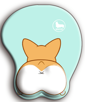 Tapis de souris 3D Kawaii Cartoon avec support de poignet Tapis de souris anti-seins avec repose-poignet en gel de silicone Tapis de souris 3D Anime Gaming