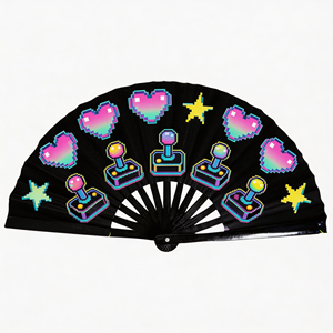 Abanicos de Mano Plegables de Bambú con Diseño Personalizado, Reflectantes a los Rayos UV, Grandes, Decorativos, para Fiestas y Festivales, Accesorios para Mujeres - Product Image 3