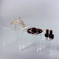 Stands Nourriture Buffet Table Blanc Acrylique Affichage Risers Nesting Risers pour Traiteur Dessert Collectibles Bijoux Chiffres Spectacle