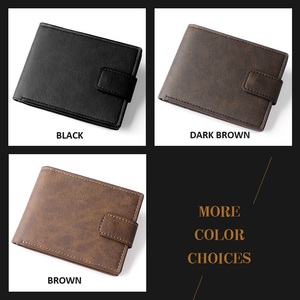 <span class=keywords><strong>Portafoglio</strong></span> Corto da <span class=keywords><strong>Uomo</strong></span> in Pelle PU Stile Vintage 2026 con Tasca Portamonete, Chiusura <span class=keywords><strong>a</strong></span> <span class=keywords><strong>Scatto</strong></span>, Fodera in Poliestere e Porta Carte - Product Image 3