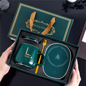 Kantoorbedrijf Welkom Nieuwjaars Cadeauset Keramische Koffiemok & USB Kopverwarmer Set Ideaal als Cadeau of voor Persoonlijk Gebruik - Product Image 1