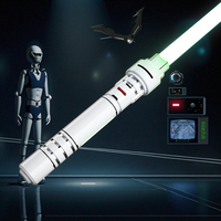Pedang Laser Gaya Gundam Beam Saber RGB 12 Warna, Gagang Logam, Ayunan Halus, Berat, untuk Duel, Cosplay Anime, Pengiriman Langsung