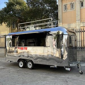 Remorque en acier inoxydable très remorqueuse Pizza Food Trucks petit camion de crème glacée avec système d'eau - Product Image 4