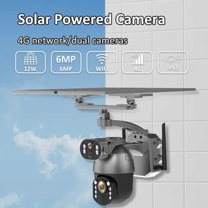 Nhà máy ngoài trời không dây năng lượng mặt trời PTZ máy ảnh 50x Zoom đôi Bảng điều chỉnh PTZ máy ảnh 4G Wifi ống kính kép 4K HD năng lượng mặt trời máy ảnh - Product Image 4