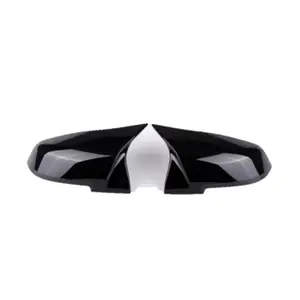Ox Cover Cermin Spion Hitam Mengkilap, Pelindung Cermin Samping untuk BMW F30 2013-2019 Potongan 2 Buah