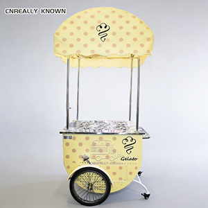 Tricycle électrique portable pour café et crème glacée avec cadre en fibre de verre, fabriqué à la main pour chariot de camion de crème glacée avec congélateur - Product Image 3