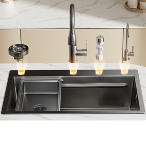 Panier de drainage triangulaire de la tête de dragon de pluie volant, bouton d'interrupteur de piano contrôle indépendamment l'é - Product Image 2