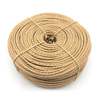 Cordons artisanaux torsadés 3 plis durables, emballés en bobine, pour le tressage et le tricot de chaises DIY