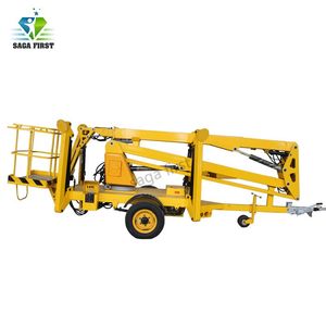 Nacelle élévatrice électrique remorquable à flèche télescopique, capacité 200 kg, hauteur de plateforme 8-20 m, avec certification CE - Product Image 2
