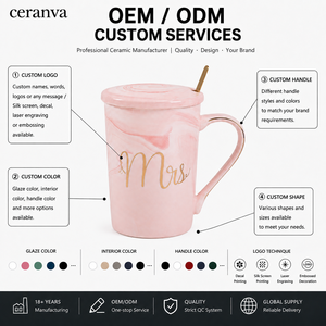 Coffret cadeau de tasse à thé personnalisé de luxe nordique tasses à café en céramique <span class=keywords><strong>Mr</strong></span> <span class=keywords><strong>et</strong></span> Mrs avec cuillère pour les couples accessoire cadeau de la Saint-Valentin - Product Image 4