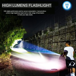 Lampes de poche en aluminium haute puissance en gros, lampe torche LED 1000 lumens, lampe de poche tactique rechargeable - Product Image 6