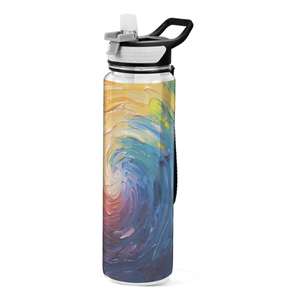 Geperstond ontwerp hoge definitie gepersonaliseerde kunst waterfles lekvrij BPA-vrij draagbare sportfles voor lage minimale bestelhoeveelheid - Product Image 2