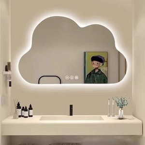 트루 HD LED 클라우드 메이크업 거울 조명 포함 테이블탑 스마트 침실 홈데코 심플하고 독특한 디자인 - Product Image 5