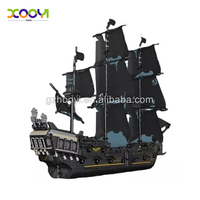 Moule King 13138 Bateau Pirate Série MOC 16016 Flying Dutchman Go Particule Modèle Assemblé Garçon Building Block Toy Le