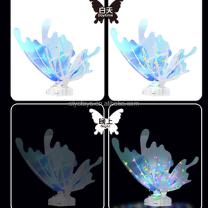 Fille Jouets Électrique Fée Ailes D'ange Sparkling Glowing Butterfly Wings avec Lumières Alas De Mariposa Moving - Product Image 4