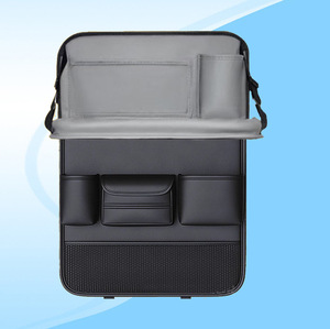Premium <b>Car</b> Seat Back Organizer, Multifunctional Rear Seat Storage Bag with Foldable Dining <b>Table</b> Tray - Product Image 2