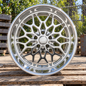Jantes en aluminium forgé 2 pièces 20 22 24 pouces 5x5 5x127 à lèvre souple polie pour Chevrolet C10 Suburban Blazer et voitures classiques - Product Image 2