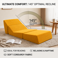 Sofá Cama en Forma de L de Tela Moderna, Silla Convertible Plegable y Suave para Hotel, Apartamento, Dormitorio, Sala de Estar