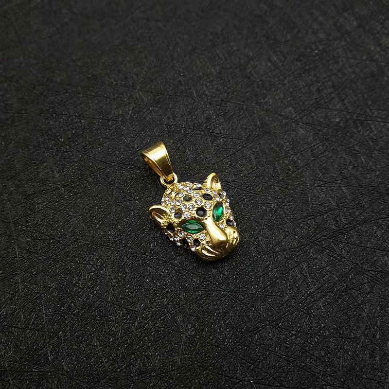 Pendentif unique œil doré et vert