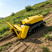 Broyeur forestier télécommandé haute puissance à fonctionnement fluide, tondeuse électrique sur chenilles 3450 tr/min