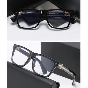High Quality Retro <strong>Frame</strong> for Glasses Men Myopia Anti Blue Light TR Metal Pin Structure Black&amp;<strong>Gold</strong> <strong>Square</strong> Eyeglasses <strong>Frames</strong> Women - Product Image 4