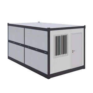 Ventas calientes Casa de contenedores plegable de panel sándwich modular de dos pisos para uso en el sitio de construcción Oficina y uso al aire libre - Product Image 6