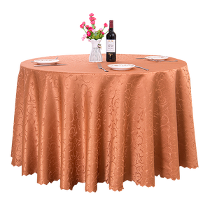 Hot bán nhà máy bán buôn Jacquard thời trang Khăn trải bàn Polyester bảng vải cho các sự kiện bảng Bìa tùy chỉnh - Product Image 4