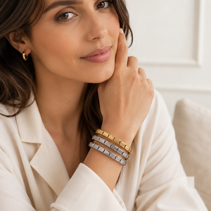 Hot Sell 7Mm Wholesale Italian Charm Ball Beaded <b>Bracelet</b> Cute Stainless Steel Gold Silver Zircon Women's Gift Starter - Product Image 2