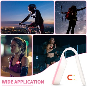 Lampe de sécurité LED magnétique à clip en silicone LINLI avec 3 modes d'éclairage pour la randonnée, la promenade avec un chien, la course à pied, le jogging, les médecins, les infirmières - Product Image 4
