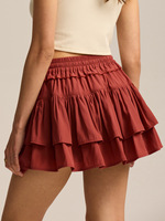 Jupe-short personnalisable pour femme avec cordon de serrage, style européen et américain, taille haute, ornée de perles, nouvelle collection été