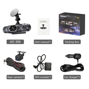 AD306 Dashcam <span class=keywords><strong>4</strong></span> canali 1080p Hd Dash Cam posteriore telecamera impermeabile Dash Cam 360 auto telecamera WiFi - Product Image 6