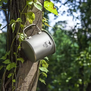 Gobelet en titane moderne et ultraléger de 350 ml, personnalisable, écologique, pour le camping, le café, la bière, portable pour l'extérieur - Product Image 4