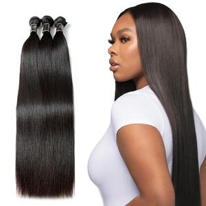 شعر برازيلي خام غير معالج بكر أصلي حزم مستقيمة شعر محاذي للبشرة مموج مجعد - Product Image 2