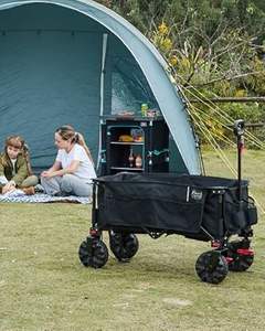 Outdoor Camping Strand Trolley Picknick Zware Draagbare Vouwwagen Kar Opvouwbaar - Product Image 4
