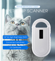 Lector de Microchip RFID para Animales, Plástico Blanco, 134.2kHz, Portátil, USB, Escáner de Etiquetas para Orejas, ISO11784/5, 5 Horas de Duración de la Batería