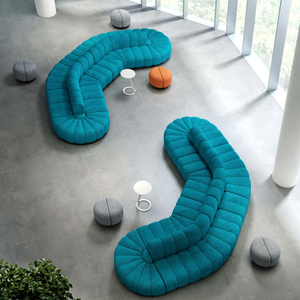 Área de espera pública Sofá modular Proyecto seccional Muebles Negocios Recepción Salón Sofá - Product Image 6