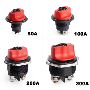 Dc 12V 50a-300a 2-cực xe màu đỏ Rally Pin ngắt kết nối điện isolator cắt chuyển đổi Kit cho xe tải xe thuyền ON-OFF-on chức năng - Product Image 1