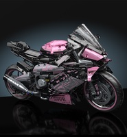 Ensemble de blocs de construction de moto HY 1:5, kit de modèle de course MOC compatible avec les briques Technic, jouet pour enfants et adultes, cadeau d'anniversaire